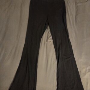 Black Flared Pants W/ White Top